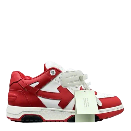 Red And White Off White Low Top Sneakers For Stylish Outfits