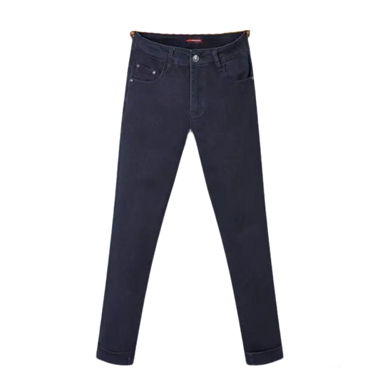 Prada Men's Dark Blue Denim Jeans With Sleek Design And Premium Quality