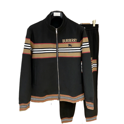 Burberry Men's Tracksuits With Iconic Stripes And Logo