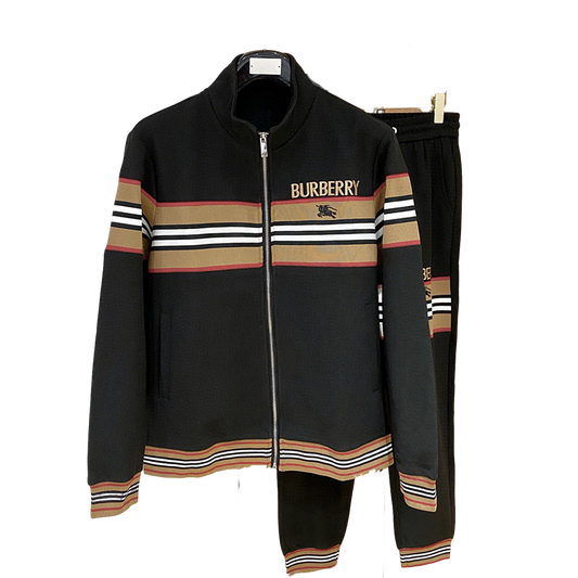 Burberry Men's Tracksuits With Iconic Stripes And Logo