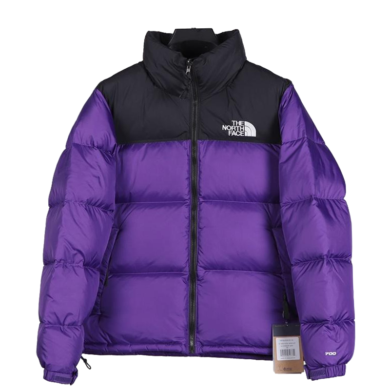 The North Face Purple Black Puffer Jacket Warm Winter Outerwear