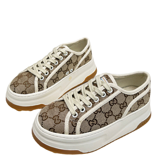 Gucci Women's GG Canvas Platform Sneakers For Fashion - Forward Looks