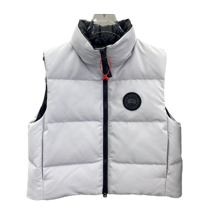 Women's White Canada Goose Style Down Vest: Timeless Warmth And Style