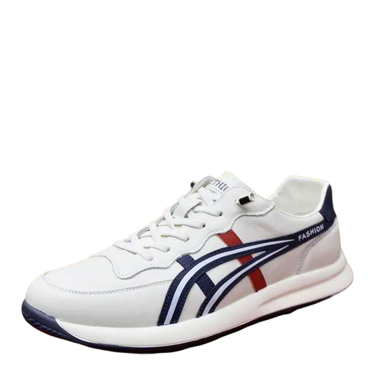 Salvatore Ferragamo - Inspired White Casual Sneakers With Color Accents