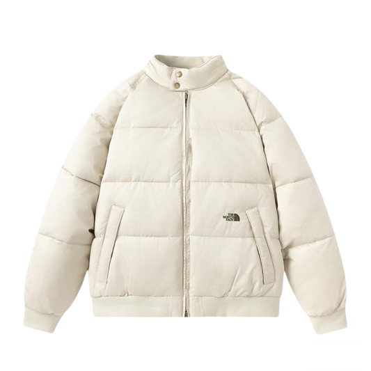 The North Face Beige Puffer Jacket Stylish Warm Winter Outerwear