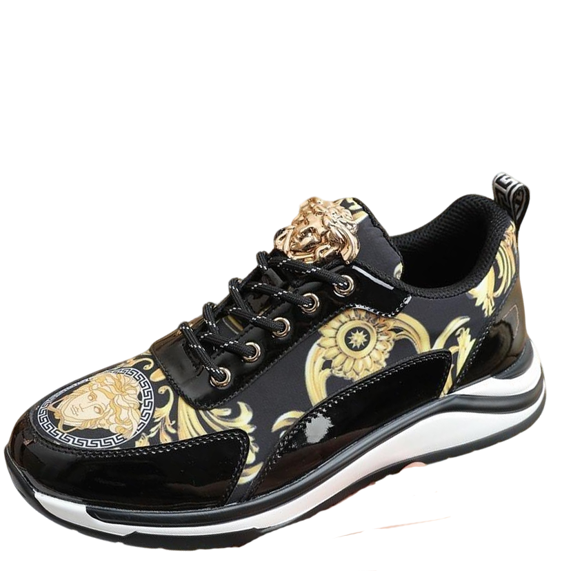 Versace Men's Sneakers - Luxury Designer Athletic Footwear with Greek Key Pattern