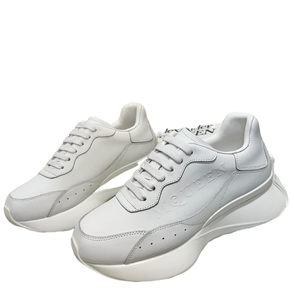 Alexander McQueen Unisex Oversized Sneakers With Metallic Heel Accents