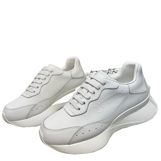 Alexander McQueen Unisex Oversized Sneakers With Metallic Heel Accents