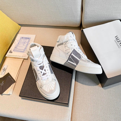 Valentino Men's Luxury Sneakers Fashion Mesh Design Casual Athletic Shoes
