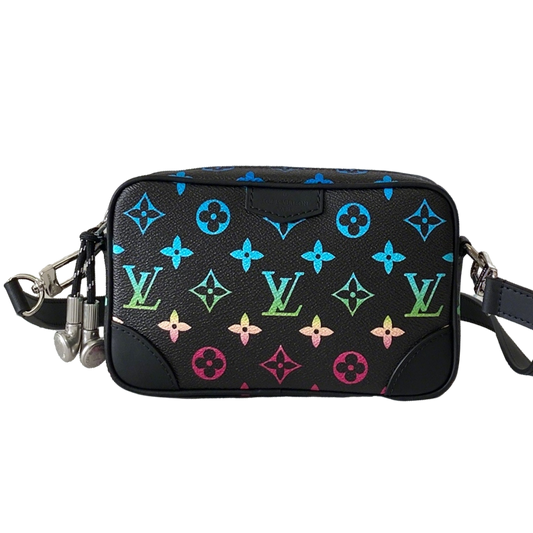 Colorful Louis Vuitton Crossbody Bag With Multicolor Monogram Pattern And Adjustable Strap