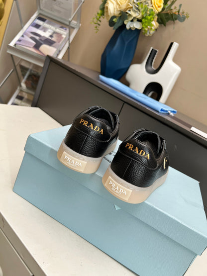 Prada Unisex Sneakers Triangle Logo Luxury Fashion Sneakers