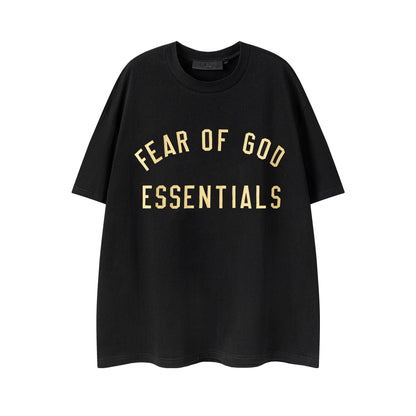 Fear Of God Essentials Olive Green/Black/White/Gray Tee Oversized Fit Streetwear Fashion Staple