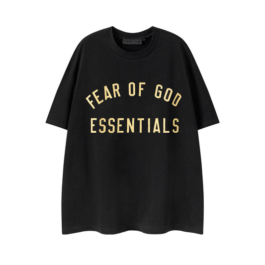 Fear Of God Essentials Olive Green/Black/White/Gray Tee Oversized Fit Streetwear Fashion Staple