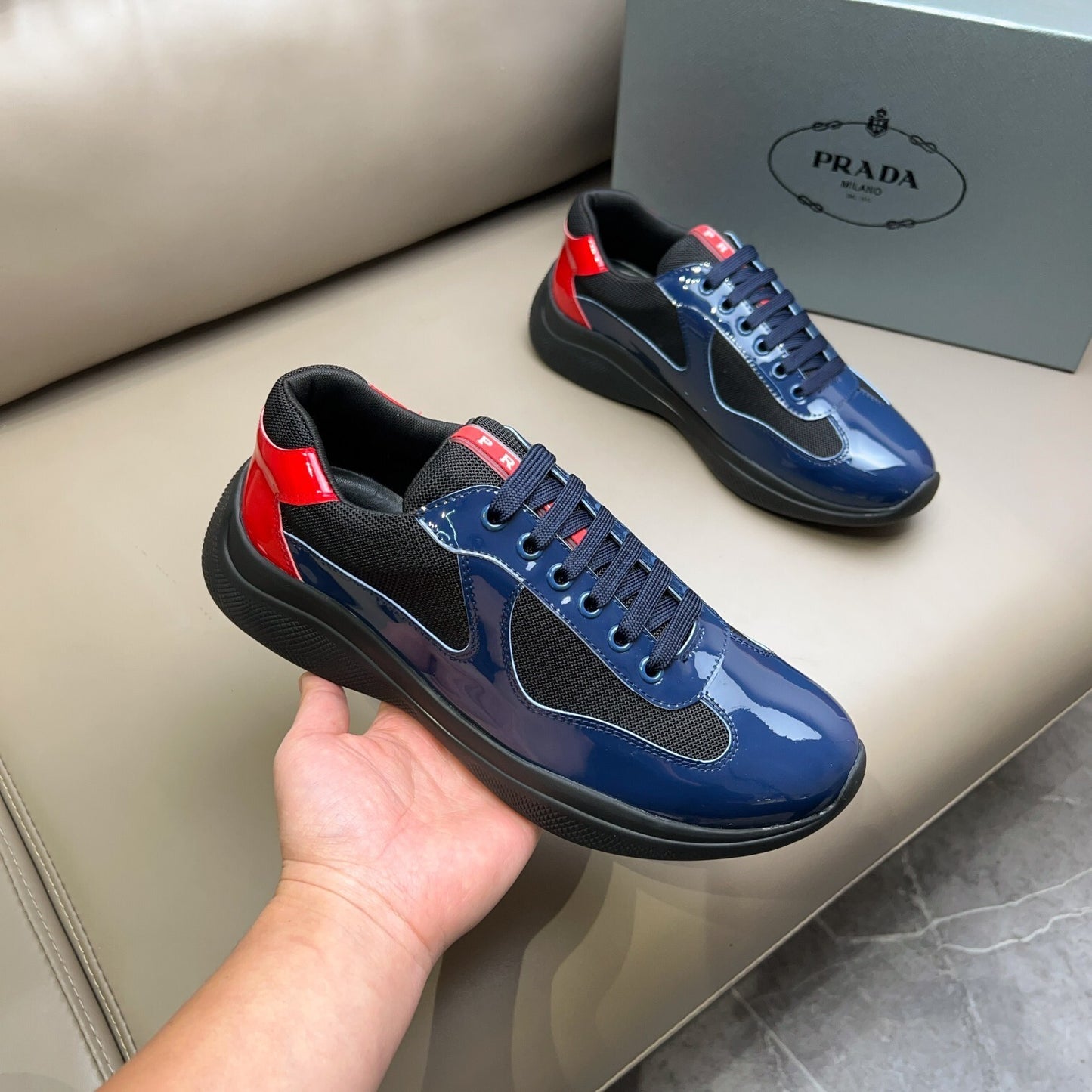 Prada Unisex Sneakers Luxury Fashion Sneakers