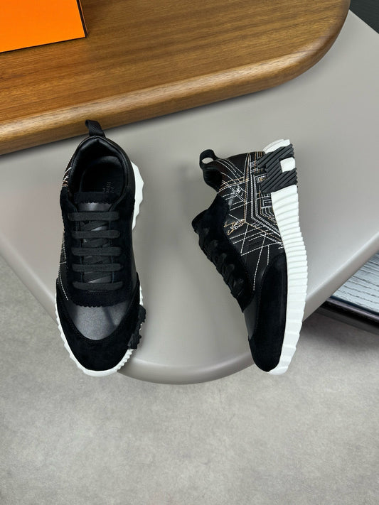 Hermes Men's Sneakers Luxury Leather Fashion Sneakers