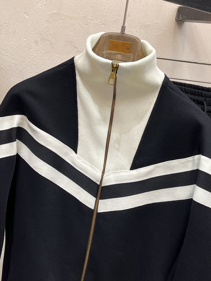 Louis Vuitton Men's Tracksuit Set, Zip-Up Jacket and Sweatpants