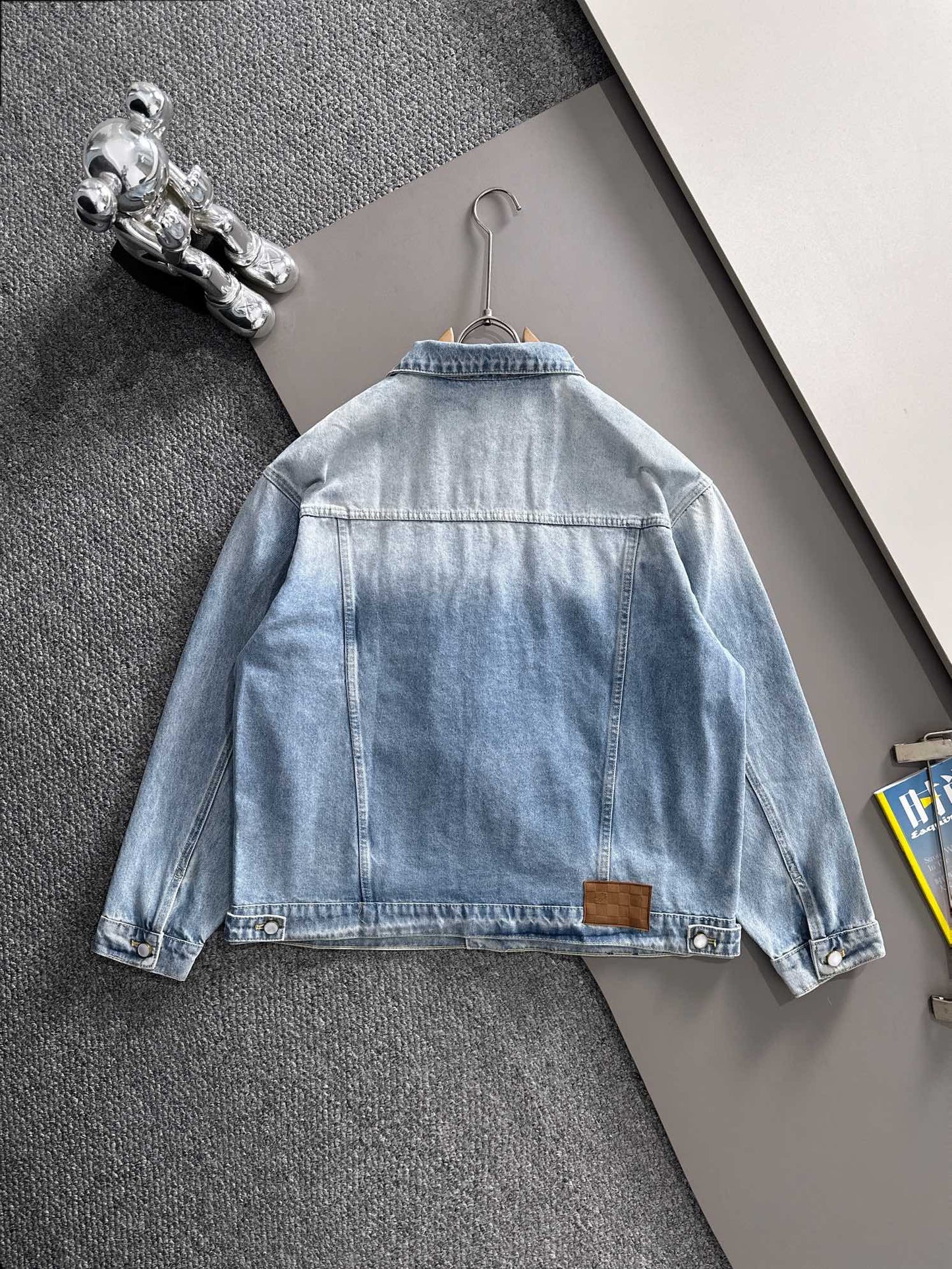 Louis Vuitton Denim Jacket with Embroidered Detail