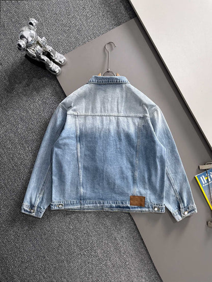 Louis Vuitton Denim Jacket with Embroidered Detail