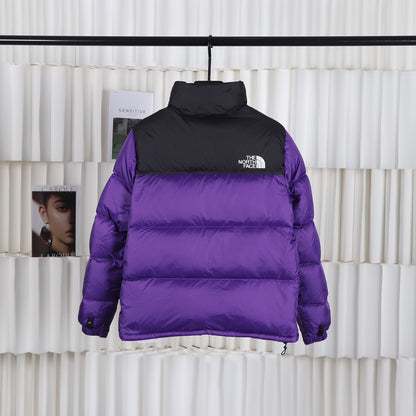 The North Face Purple Black Puffer Jacket Warm Winter Outerwear