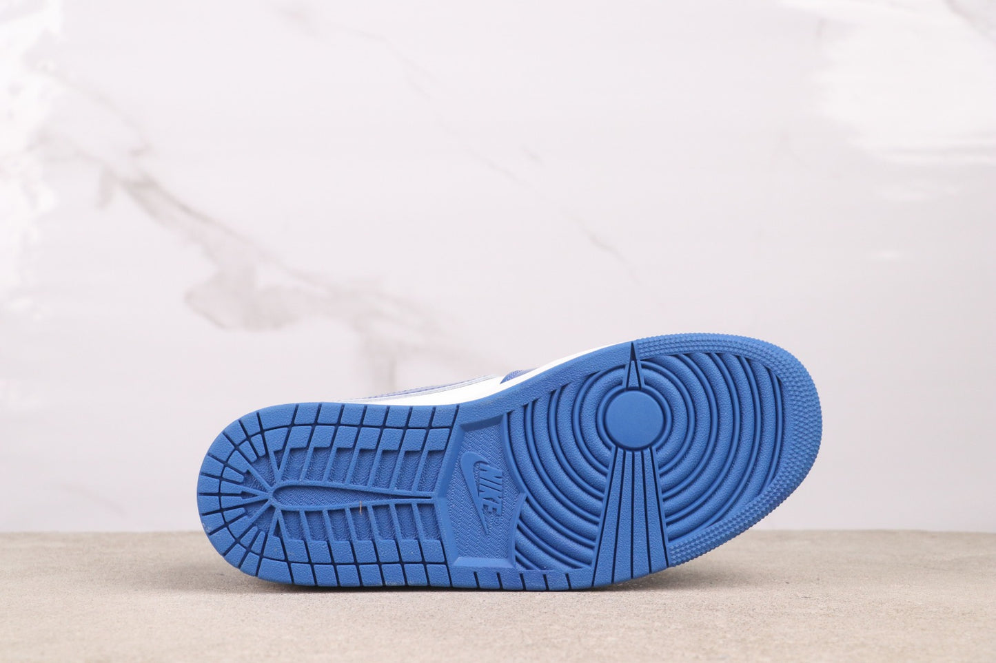 Air Jordan 1 Low Blue White Patent Leather Basketball Shoes