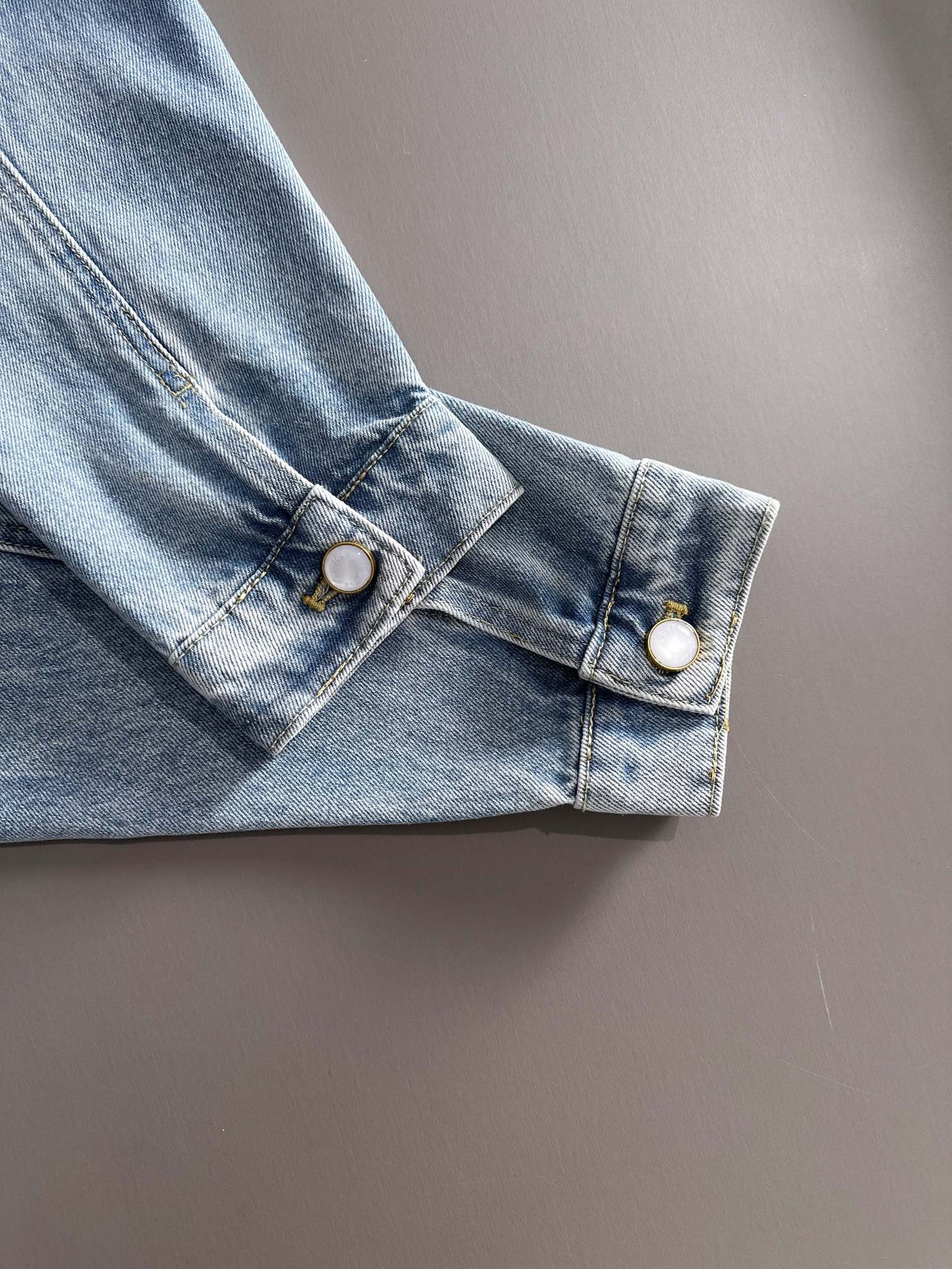Louis Vuitton Denim Jacket with Embroidered Detail