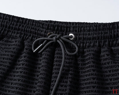 Men's AMIRI Black Textured Zip - Up Jacket And Jogger Set
