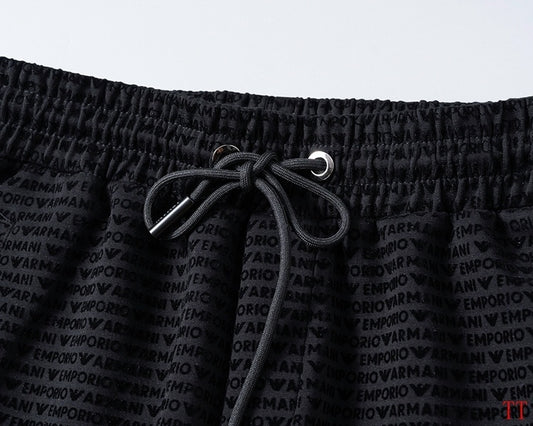 Men's AMIRI Black Textured Zip - Up Jacket And Jogger Set