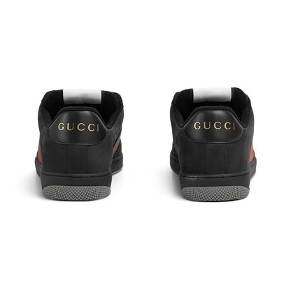 Gucci Unisex Iconic Web Stripe Sneakers For Timeless Style