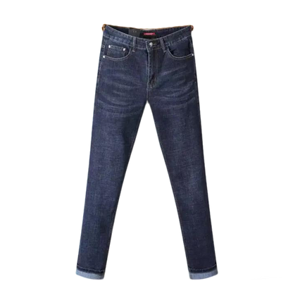 Prada Men's Dark Blue Denim Jeans With Classic Style And Premium Craftsmanship