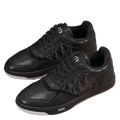 Dior Mens Sneakers Luxury Leather Casual Shoes With Oblique Pattern