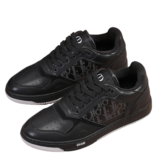 Dior Mens Sneakers Luxury Leather Casual Shoes With Oblique Pattern