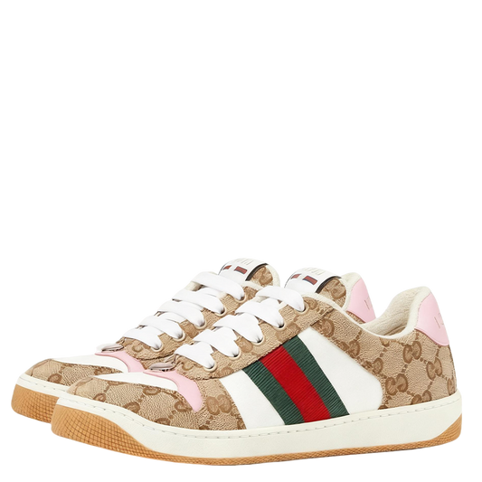 Gucci Unisex Sneakers With GG Print And Colorful Accents