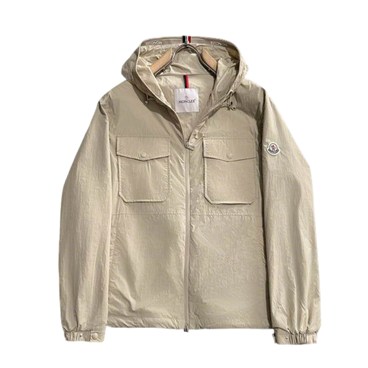 Moncler Men's Lightweight Hooded Jacket with Chest Pockets