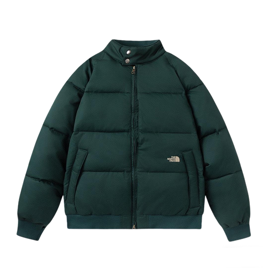 The North Face Dark Green Puffer Jacket Warm Winter Outerwear