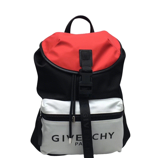 Givenchy Color - Block Nylon Backpack With Logo Strap And Pockets 29913-2