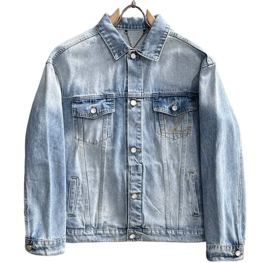 Louis Vuitton Denim Jacket with Embroidered Detail