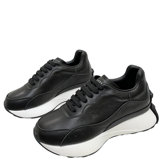 Alexander McQueen Unisex Oversized Sneakers With Metallic Heel Accents