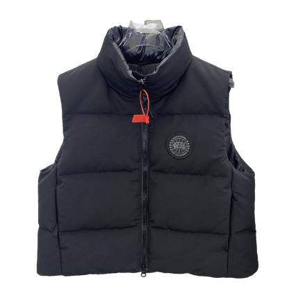 Women's Black Canada Goose Style Down Vest: Classic Winter Warmth