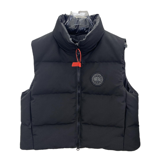 Women's Black Canada Goose Style Down Vest: Classic Winter Warmth