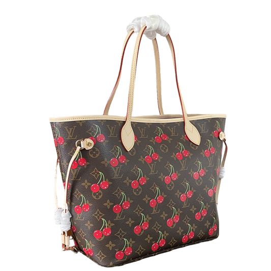 Chic Louis Vuitton Neverfull Tote With Cherry Print For Fashion - Forward Shoppers