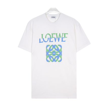 LOEWE White/Black Tee With Colorful Logo And Pattern For Fashion - Forward Outfits