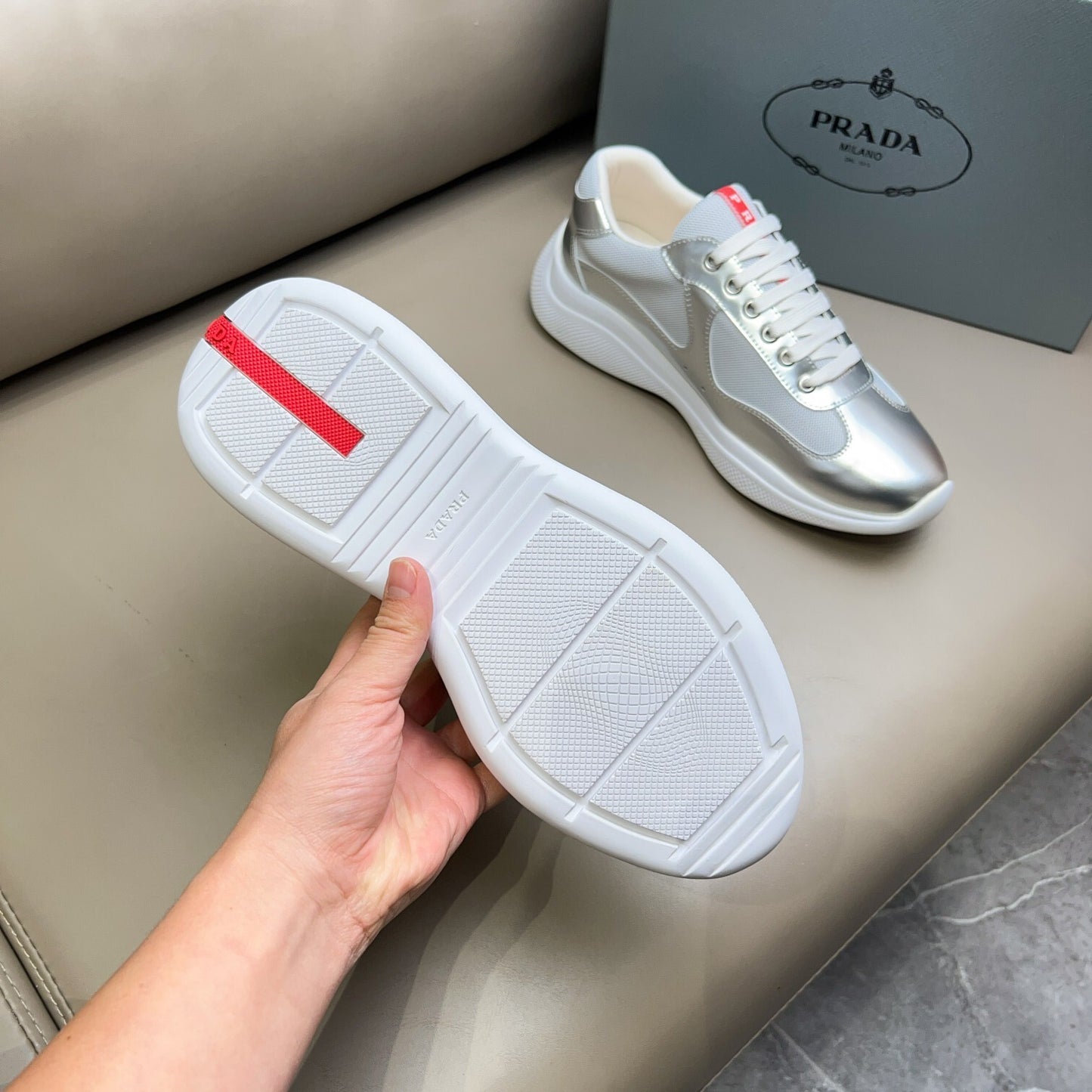 Prada Unisex Sneakers Luxury Fashion Sneakers