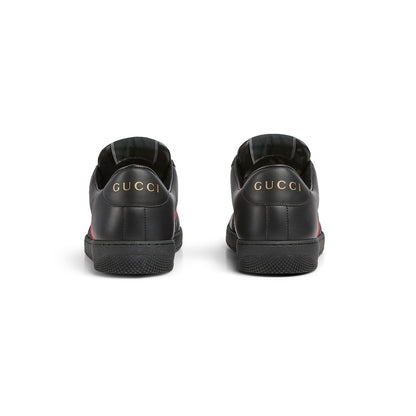 Gucci Unisex Sneakers With Iconic Web Stripes And GG Embossed Leather