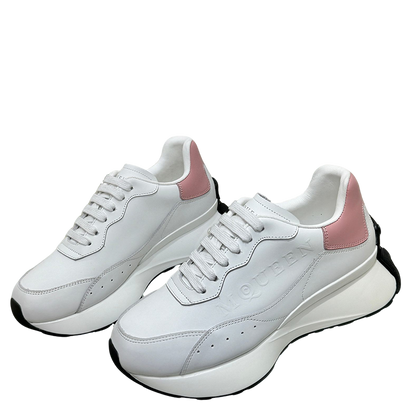 Alexander McQueen Unisex Oversized Sneakers With Metallic Heel Accents