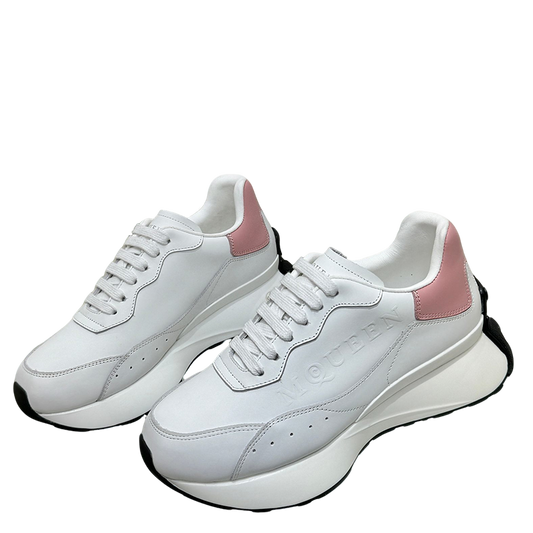 Alexander McQueen Unisex Oversized Sneakers With Metallic Heel Accents