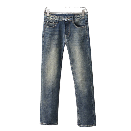 Dolce & Gabbana Light Blue Denim Jeans With Branded Waistband