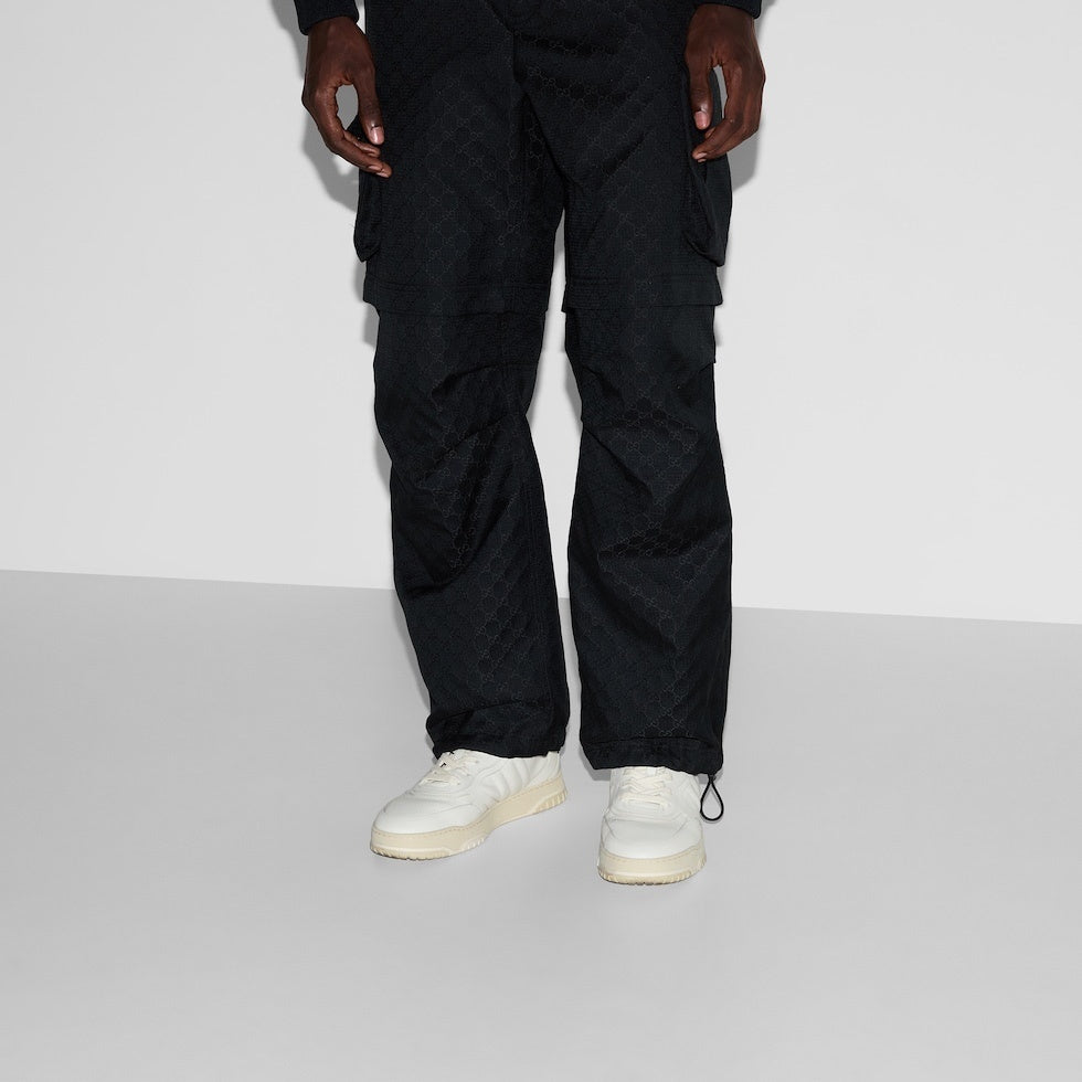 Gucci Unisex High-Top Sneakers With Signature Web Stripes