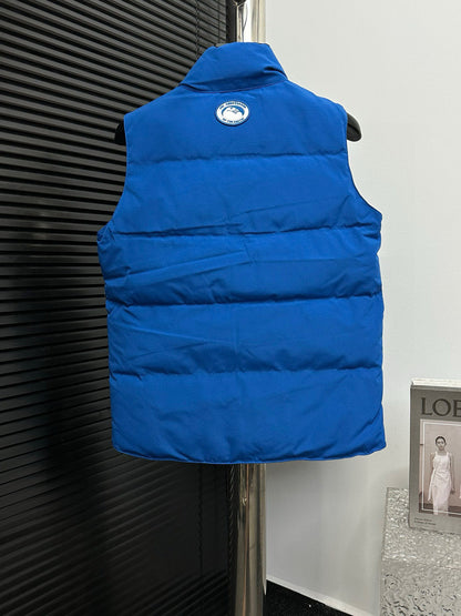 Canada Goose Blue Down Vest: Warmth And Fashion In One