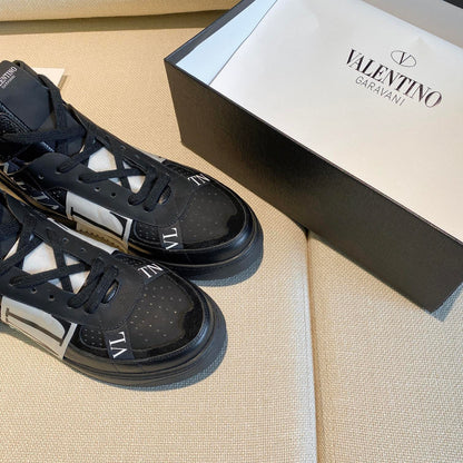 Valentino Men's Luxury Sneakers Fashion Mesh Design Casual Athletic Shoes