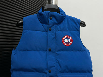 Canada Goose Blue Down Vest: Warmth And Fashion In One